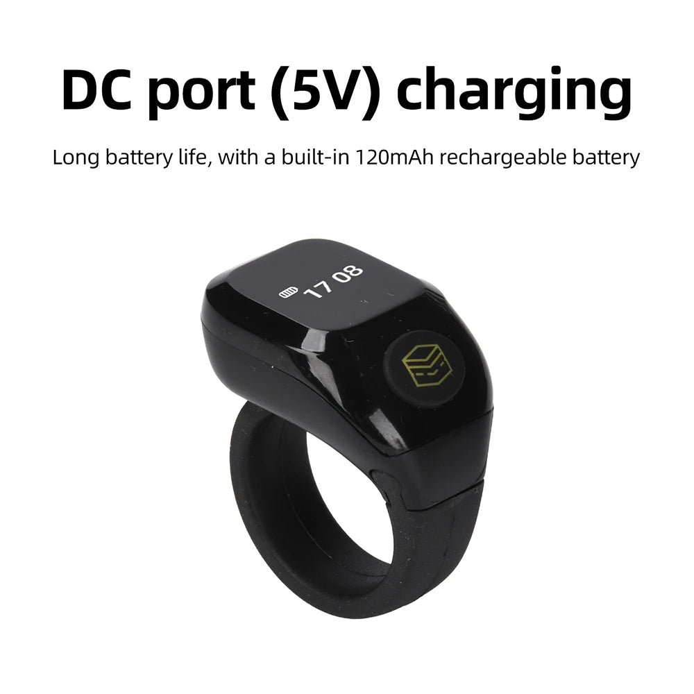 Smart APP Ring Counter OLED Display Portable Digital Display Counter Bluetooth Counting Ring Rechargeable Finger Counter