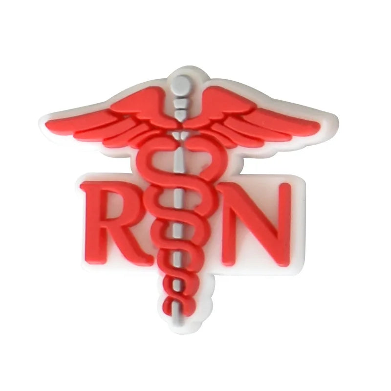 Doctors Nurses Medical Shoe Charms for Crocs Accessories Charms Clogs Bubble Slides Sandals PVC Shoe Decorations Party Gifts