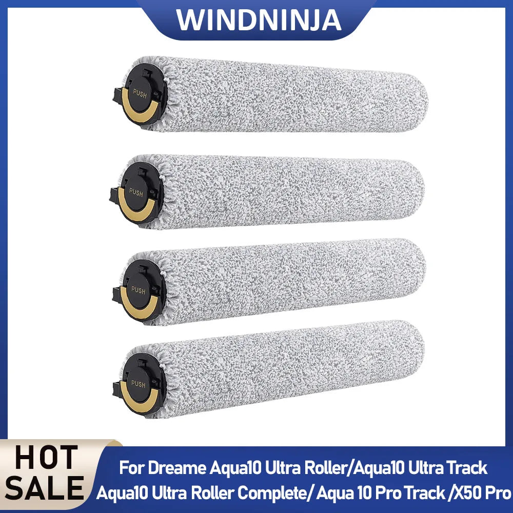 For Dreame Aqua10 Ultra Roller/Aqua10 Ultra Track/Aqua 10 Pro Track/X50Pro Robot Vacuum Cleaner Roller Mop Drum Brush Cloth Part