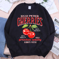 Hand Picked Cherries Premium Quality Hoodies Mens Harajuku Loose Hoody Oversize Loose Clothes Fashion Fitness Sweatshirt Women