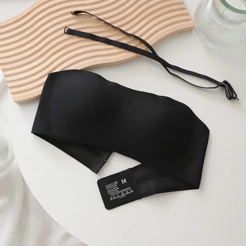 Women Sexy Strapless Bra Push Up Wireless Bras Tube Top Anti-Slip Seamless Invisible Bralette Without Straps Ladies Lingerie