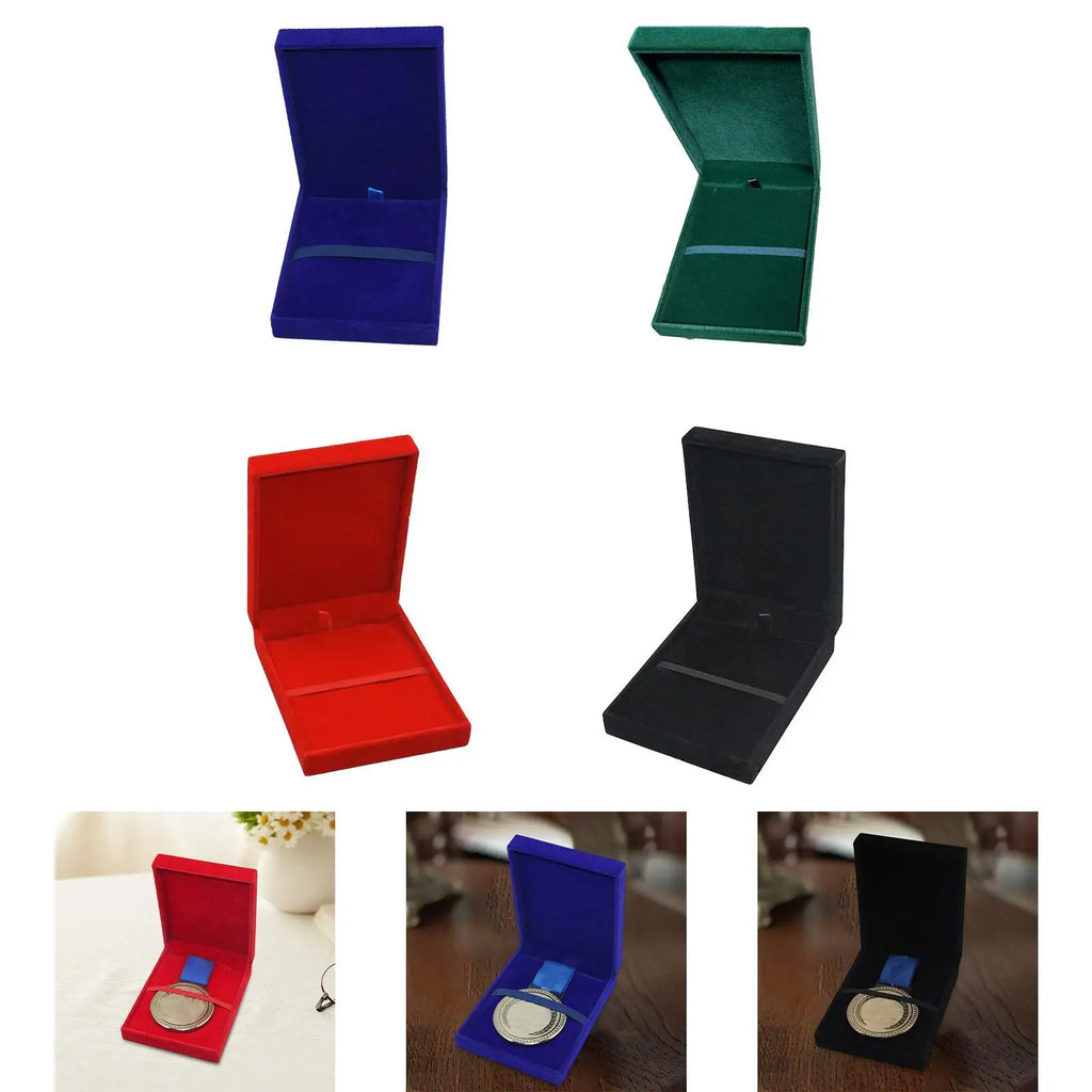 Medals Display Case Storage Box Protection Dustproof Collector Collection Organizer Holder for Pin Soccer Sports Award
