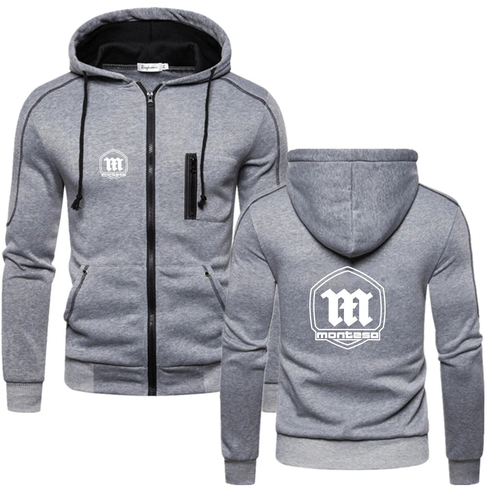2023 New Men Montesa Motorcycle Fashion Brand Hoodies Spring and Autumn Comfortable Casual Solid Color Sweatshirt Tops