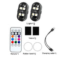 Wireless LED Strobe Lights Car Decor Atmosphere Light Warning Lights RGB Led Aircraft Strobe Lights Car Motorcycle LED Lights