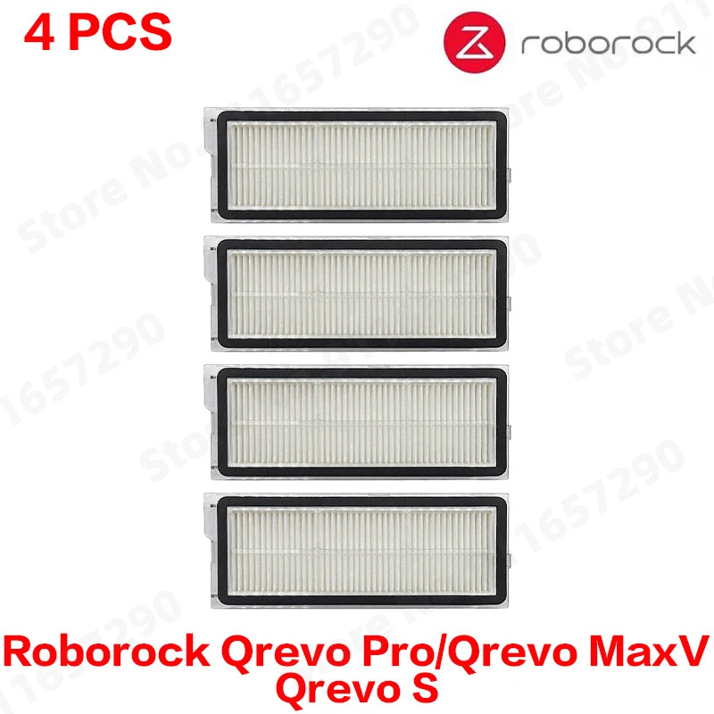 Roborock Qrevo Pro/Qrevo MaxV/Qrevo S Robot Vacuum Spare Parts Main Side Brushes Mop Cloths HEPA Filters Dust Bags Accessories