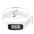 Pedometer Wristband Watch With LCD Display Lightweight Fitness Calorie Count For Daily Travel Commute Walking Running