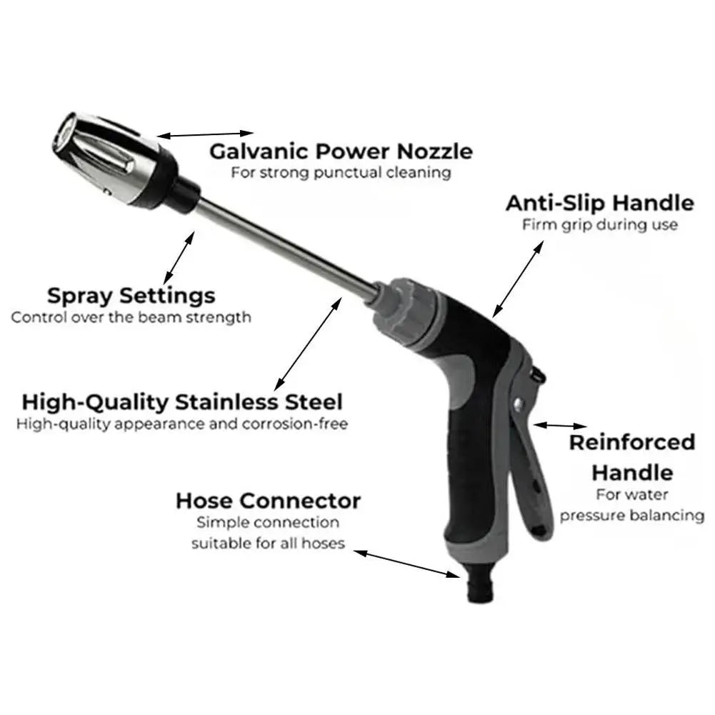 High-Pressure Car Washing Water Gun, External Cleaning Of RV, Foam Kettle Cleaning, Garden Water Hose Nozzle, Garden Shower,