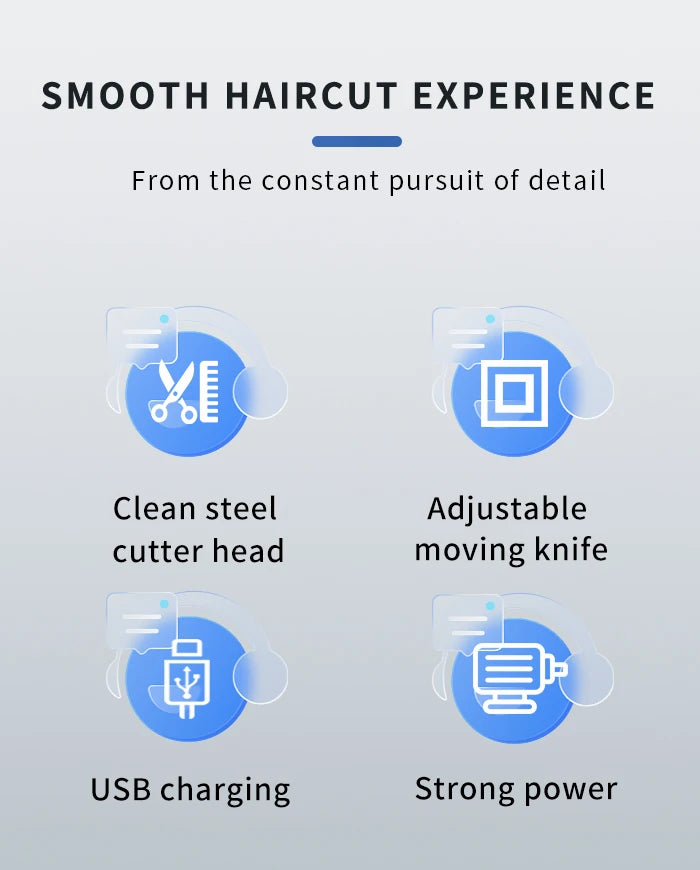 Kemei Mini Powerful Cordless Hair Clipper Electric Professional Barber Hair Trimmer Beard Haircutting Machine rechargeable