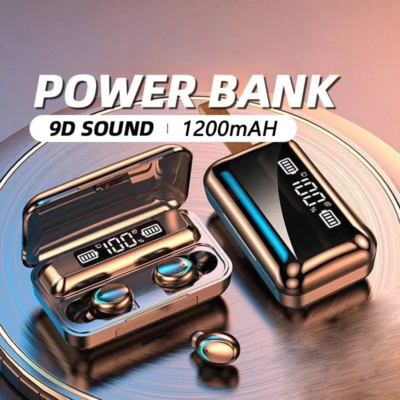 F9 Wireless Headphone TWS Bluetooth 5.0 Headsets Noise Canceling Hifi Earphone With Microphone Sport Handsfree Earbuds For Phone