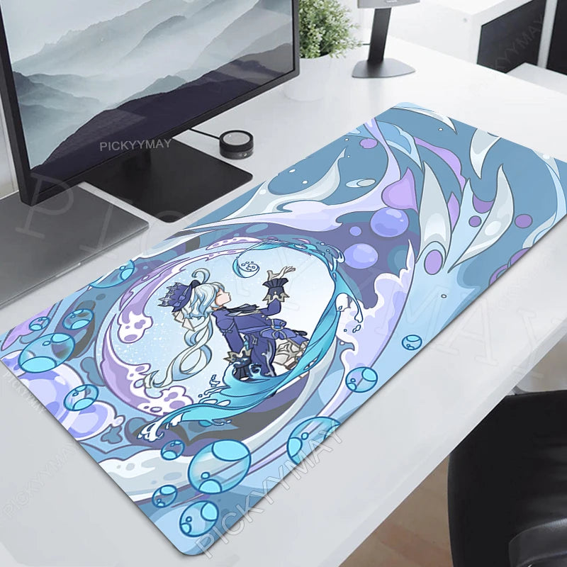 Genshin Impact Mouse Pad Yae MikoGamer Mousepads Gaming Mousepad Keyboard Mat Large  Mouse Pads Big Computer Desk Mats Anime
