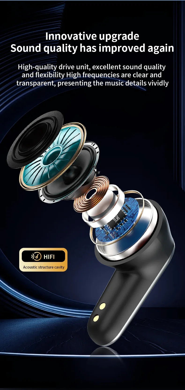 Smart Touch Screen Headphones 144 Languages Real Time Translation Bluetooth Earphone 6 Mic ANC ENC Cancelling Wireless Earbuds