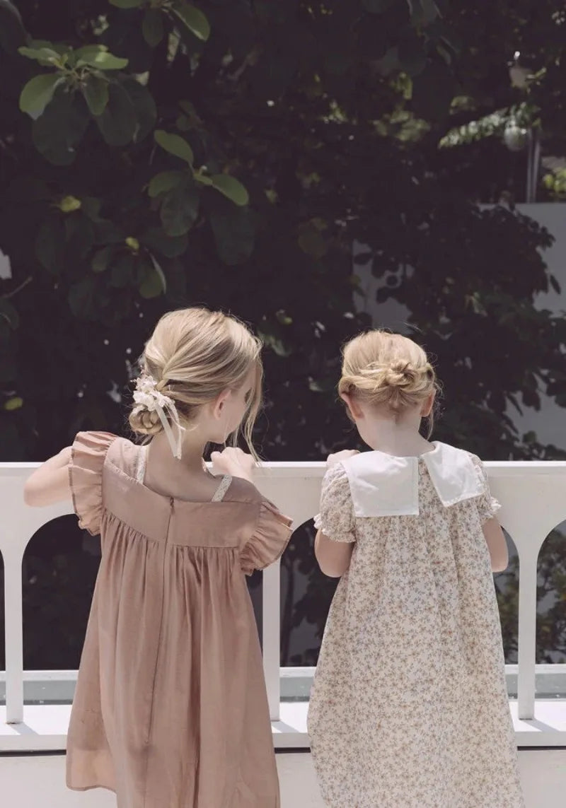 2025 New Elegant Girl Dress LOU Exquisite Embroidery Children Princess Dress Flower Girls Party Dresses Summer Baby Costume