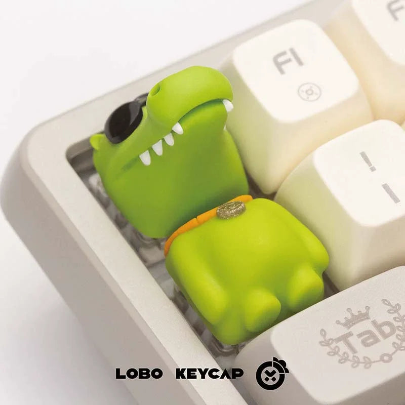 Animal Party Crocodile Up And Down Keys Personality Creative Keycap Beast Mechanical Keyboard Attachment Keycap Decor Esc Oem R4