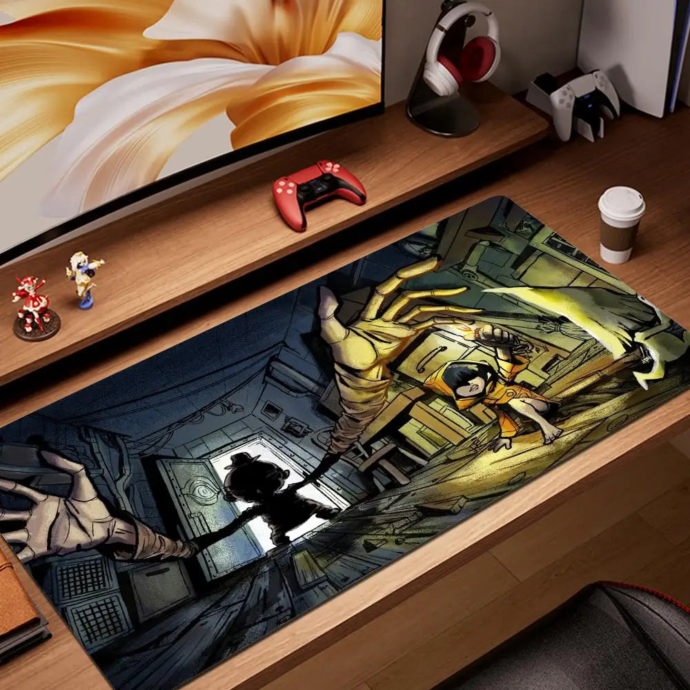 Xxl Mouse Pad Gamer Little Nightmares Pc Cabinet Games Desk Mat Mousepad Anime Computer Desks Office Accessories Keyboard Gaming