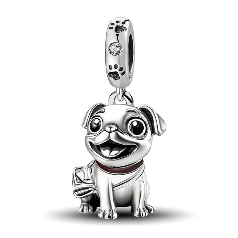 925 Sterling Silver Owl Dinosaur Panda Chameleon Cute Charm Bead Fit Diy Bracelet Bangle Making Gift of High Quality Jewelry