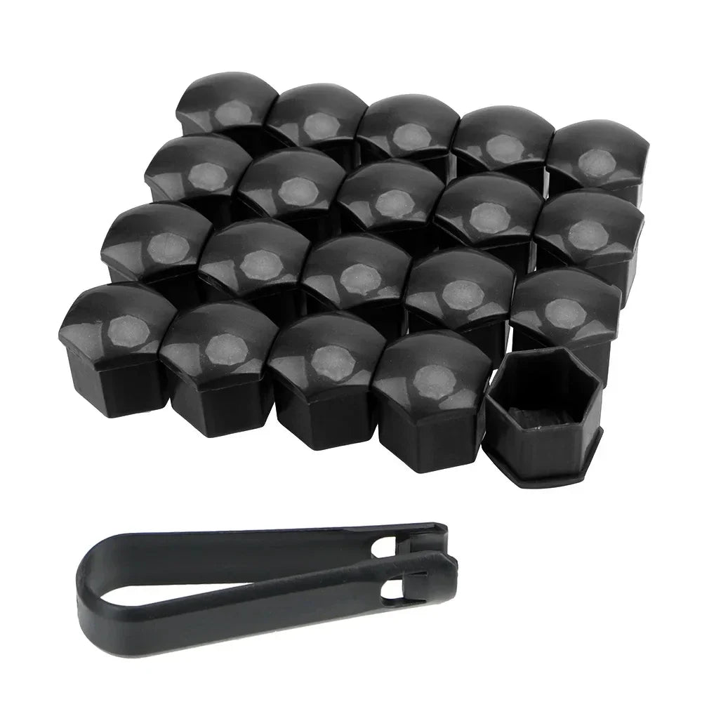 20Pcs/Set 17mm Car Wheel Nut Caps Anti-rust Bolt Rims Covers Auto Hub Screw Cover Exterior Decoration Dust Proof Protection