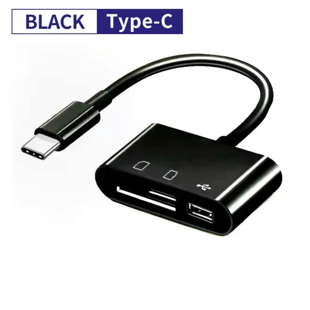 Type C Card Reader SD TF Memory Card Reader USB C OTG Adapter  High Speed Data transmitter for Phone 15 Macbook Smart Cell Phone