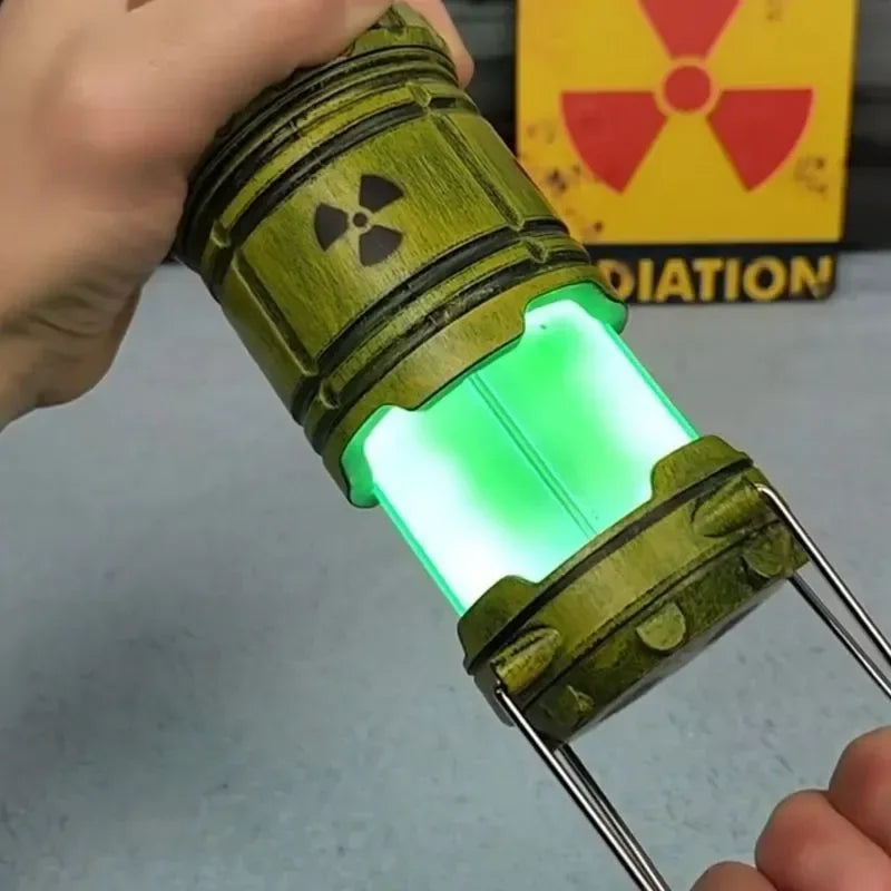 Mini Simulation Nuclear Reactor Lantern Gift Handheld Camping Light Halloween Gift Night Lamp Home Decor Ornaments