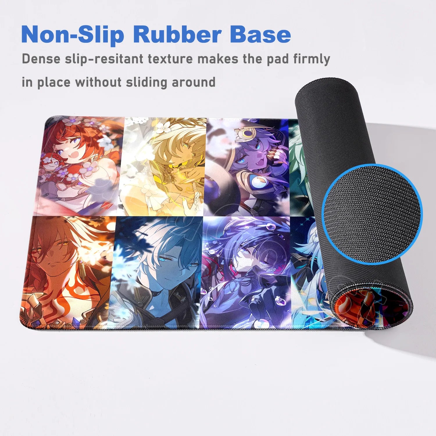 Large Rubber Keyboard Mats Honkai Star Rail Cyrene Castorice Lock Edge Mousepad Chrysos Heir Mouse Pad Game Computer Accessories