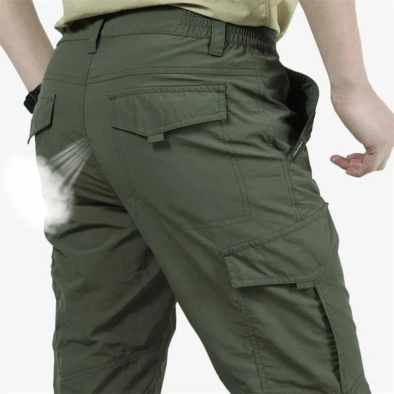 Men's Urban Lightweight Tactical Cargo Pant Summer Breathable Army Military Long Trousers Male Waterproof Quick Dry Casual Pants