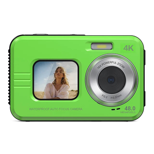Waterproof High-Definition Camera 48 MP 2.7 Inch Video Camera Dual Screen 16X Zoom For Outdoor Sports Digital Camera