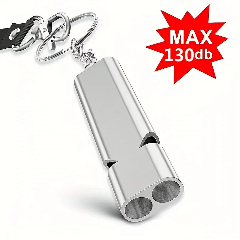 1 portable survival whistle keychain: the perfect EDC device for outdoor camping, travel, hiking, and mountaineering!