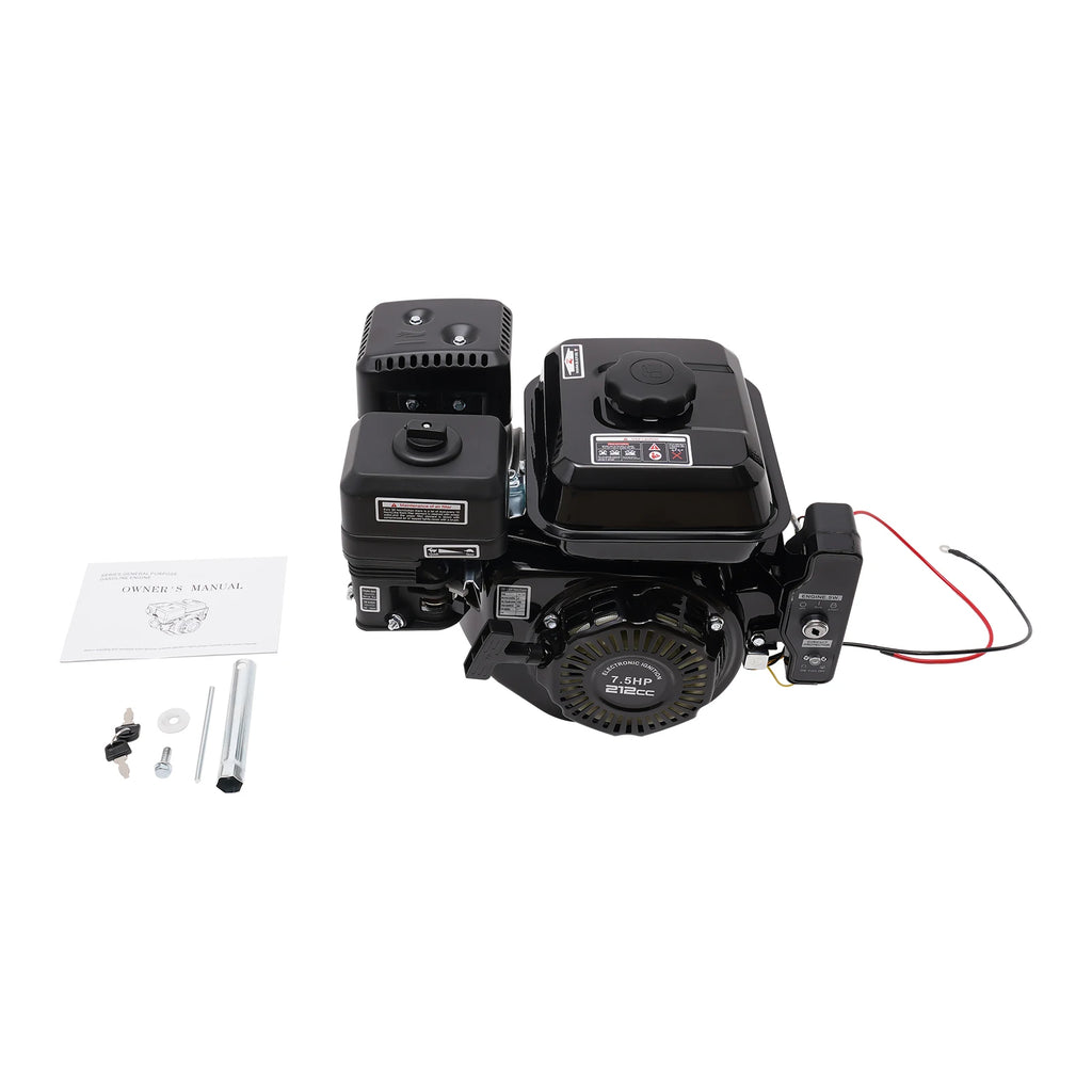4 Strokes 212cc 7.5HP Gas Engine with Electric Start Upgrade Version For Go Kart Pressure Washers Log Splitters