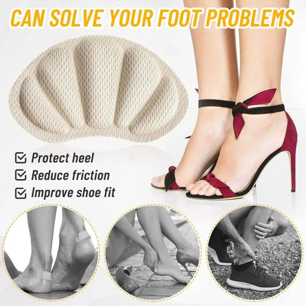 Sports Shoes Patches Adjustable Size Heel Pad Pain Relief Cushion Insert Insole Heels Protector Adhesive Back Stickers Shoe Pad
