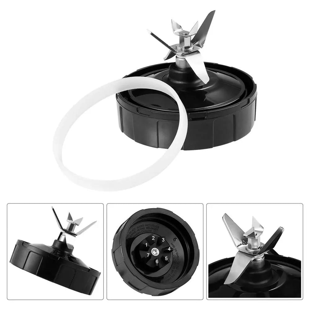 7 Fins Extractor Blades for Blender Replacement Parts with Washer Rubber for Nutri  BL486 BL642 N102 BL682