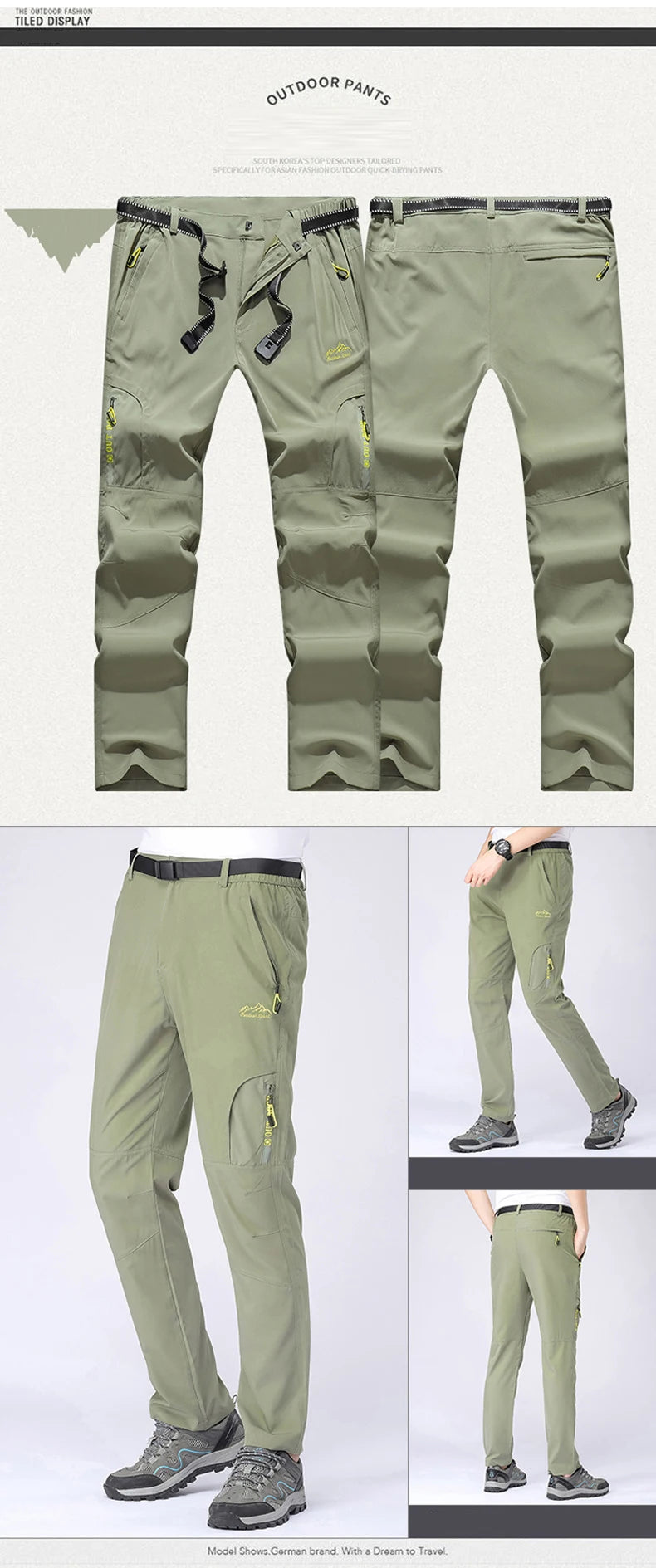XL-5XL Lightweight Thin Summer Pants for Men Sweatpants Stretch Quick Dry Trousers Men Hiking Camping Men's Pants Joggers Summer
