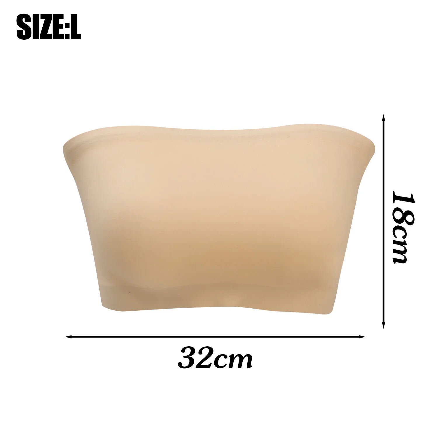2025 Fashion Women Tube Tops Strapless Bra Black Skin Chest Wrap Bandeau Unlined Seamless Breathable Comfortable Underwear Tops
