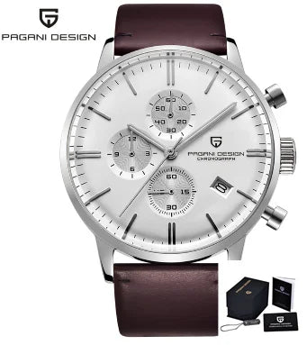 2025 New PAGANI DESIGN Business Men's Quartz Watch 46mm Brand Stainless Steel Waterproof Automatic Chronometer Relogo Masculino