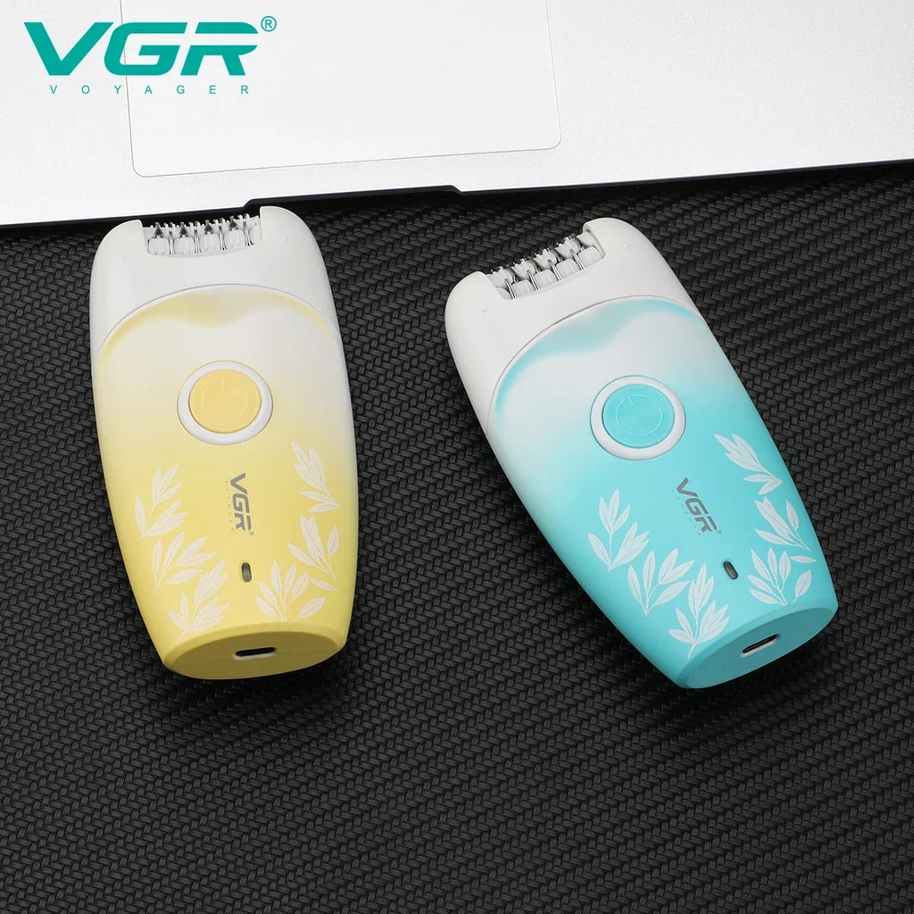 VGR Hair Remover Professional Women Face Hair Removal Bkini Epilator Electric Trimmer Leg Underarm Body Rechargeable  V-738