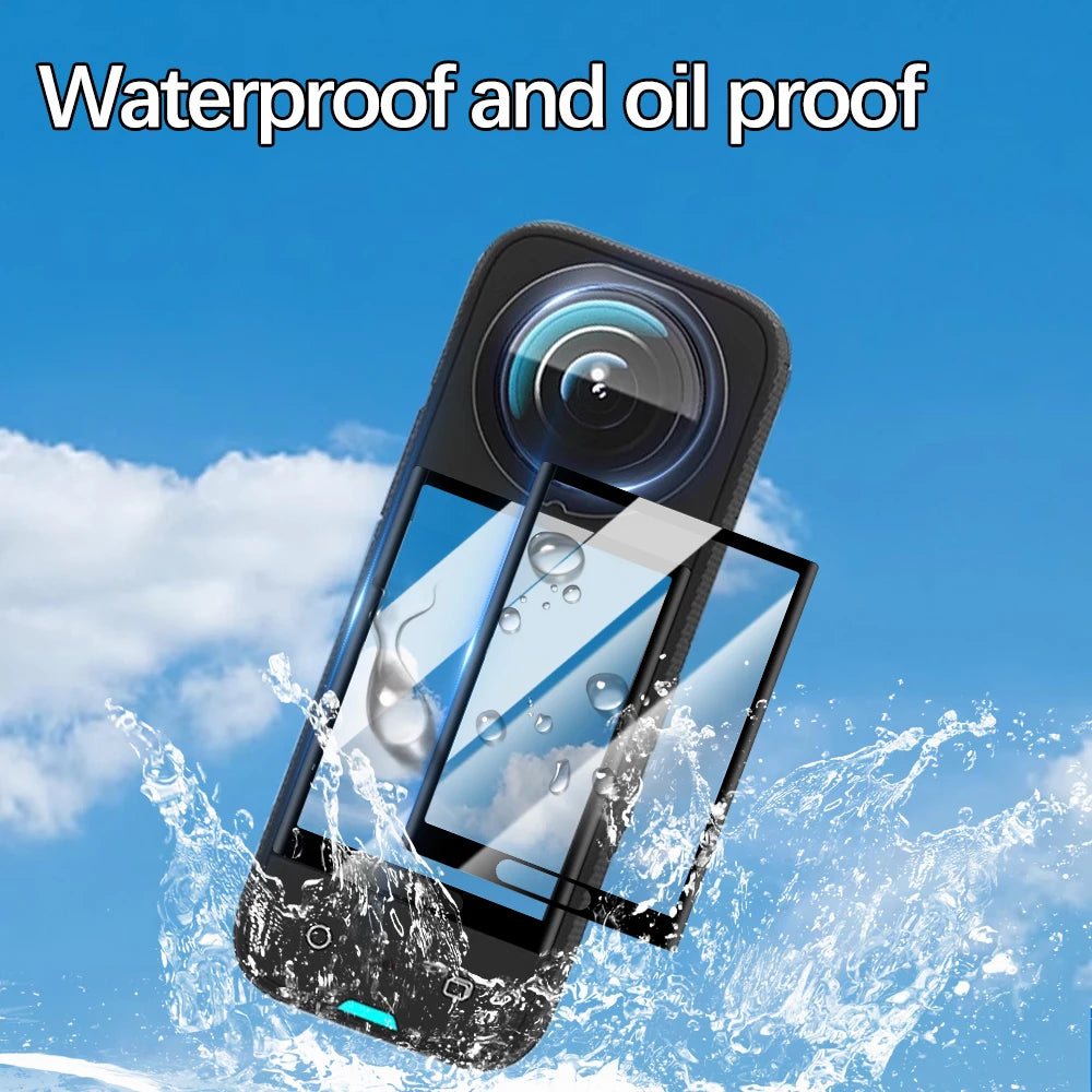 For Insta 360 X3 Self Adhesive Camera Lens Guard Front Back Camera Protectors for Insta 360 X3 HD Anti-scratch Screen Protectors