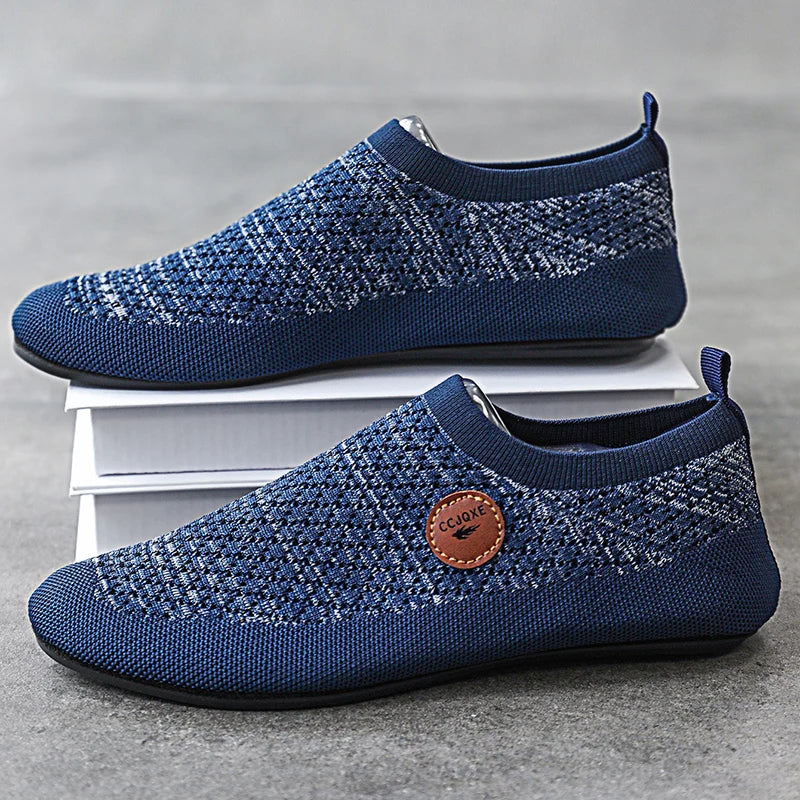YRZL Mens Loafers Thin Bottom Mesh Summer Lightweight Driving Moccasins Slip on Casual Shoes for Men Comfortable Walking Shoes