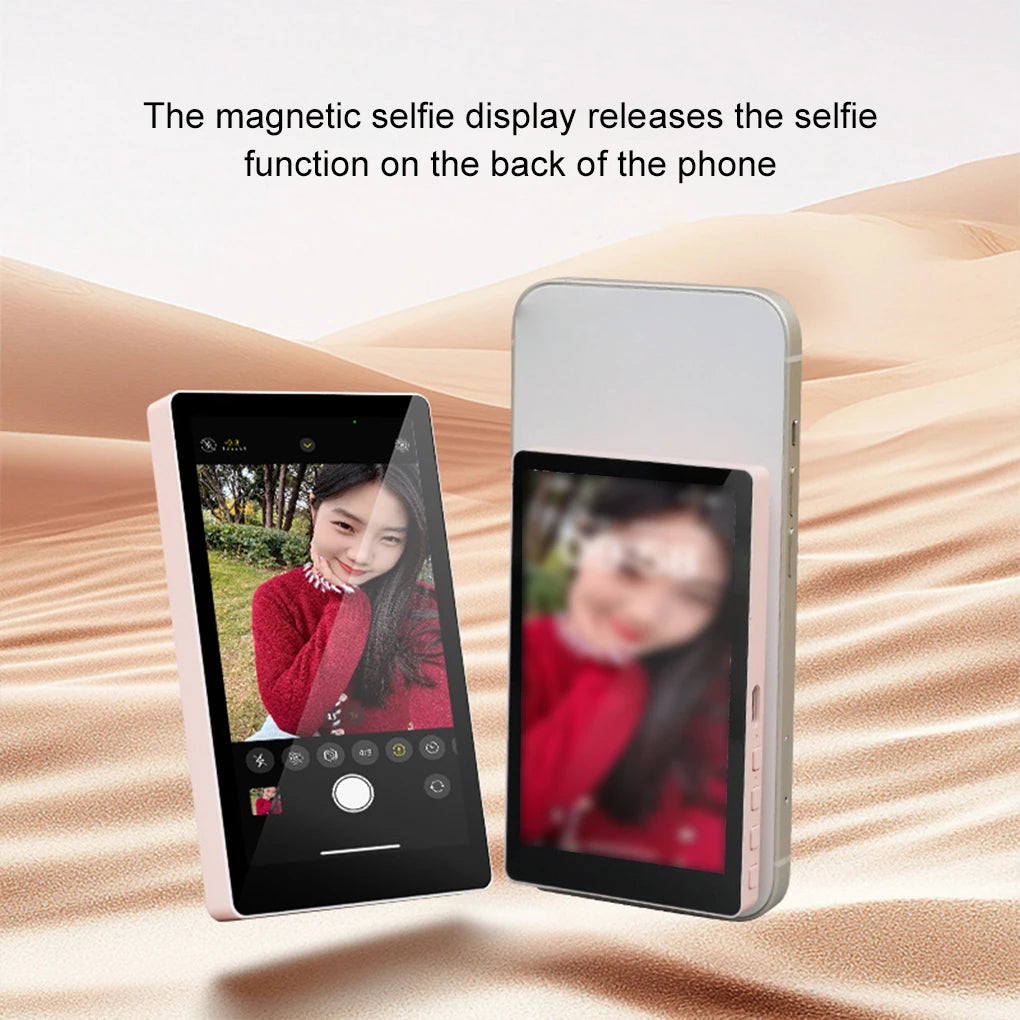 Smartphone Wireless Magnetic Monitor Screen For Smartphone Vlog Live Stream Video Recording Outdoor Selfie Assistanc Screen New
