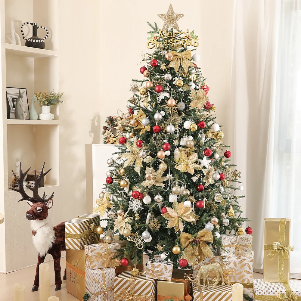 24Pcs/Box 3-4cm Christmas Balls Christmas Tree Ornament Ball Xmas Hanging Tree Pendant Home Party Decor New Year Gifts