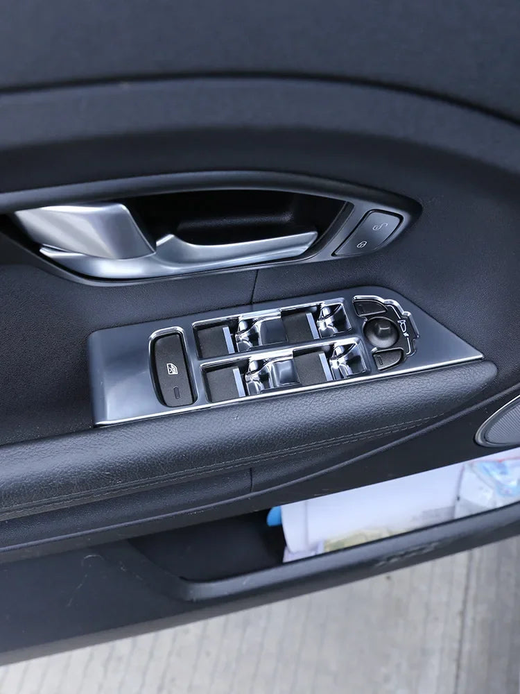 For Land Rover Range Rover Evoque 2012-2018 ABS Chrome Interior Kit Dashboard Center Console Gear Shift Panel Cover Trim Sticker