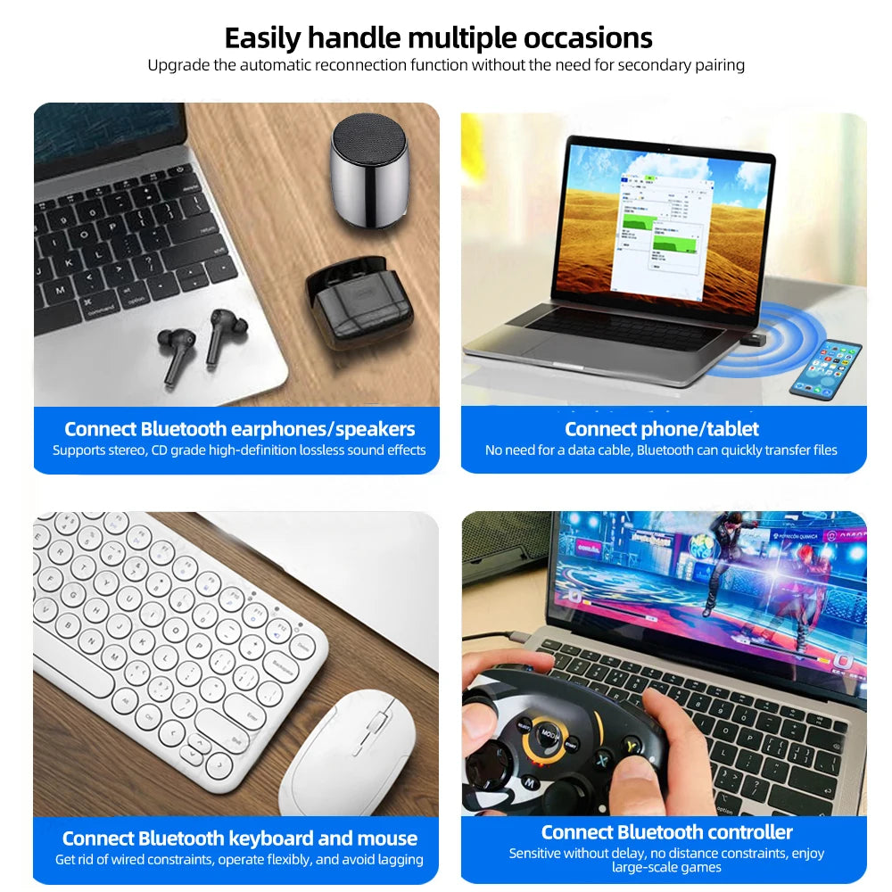 AX900 WiFi 6 USB Adapter Bluetooth 5.4 Dual Band 2.4G 5G Antennen WiFi6 USB Netzwerkempfänger Dongle Treiberfrei Win 10/11 für PC