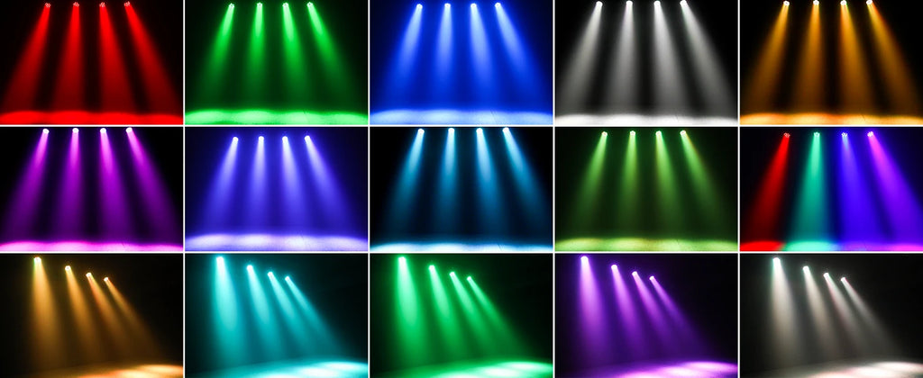 4PCS Par Light 36LEDs RGB Lights Stage Effect Lighting Projector DMX512 Sound control DJ Disco Party Lights for Bar Club Theater