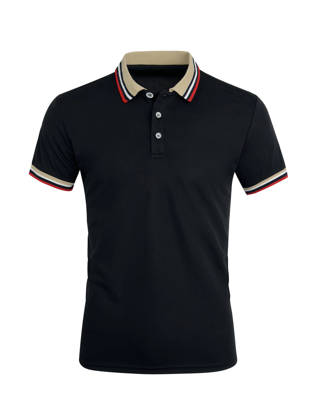 Men Summer Solid Casual Office Breathable Cotton Polo Shirt Fashion Brand Male Business High Quality Striped Short Sleeve Top