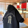 【M-8XL Hoodies】Men Oversized Hoodie Loose American retro gothic letters R Print Couple Hoodies