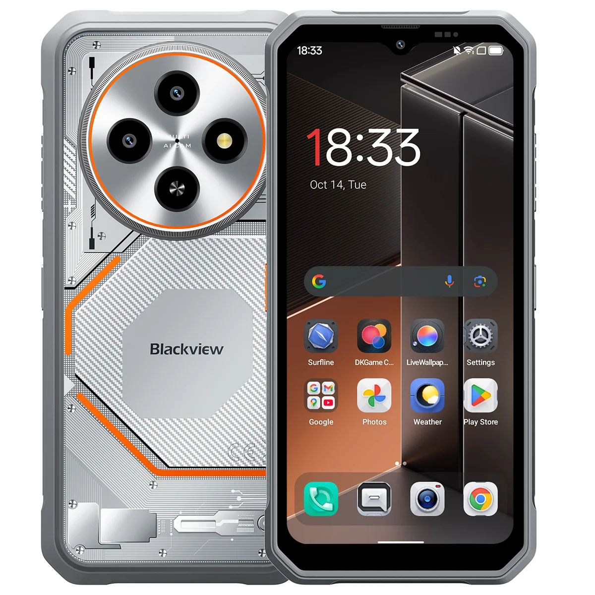 OSCAl Blackview FORT 2 Smartphone, 6.56" HD+ IPS Display,MediaTek Helio G81 Processor,5000mAh Battery,Rugged Mobile Phone