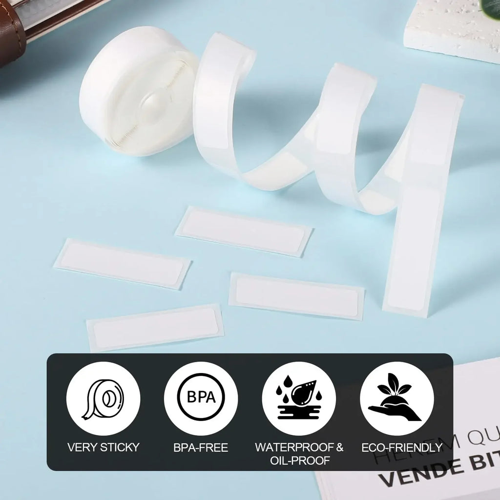 Label Sticker 12*40/15*30mm Label Tape Thermal Printer Paper 160pcs/roll Compatible D30 Marklife P12P11 Labeller For Home Office
