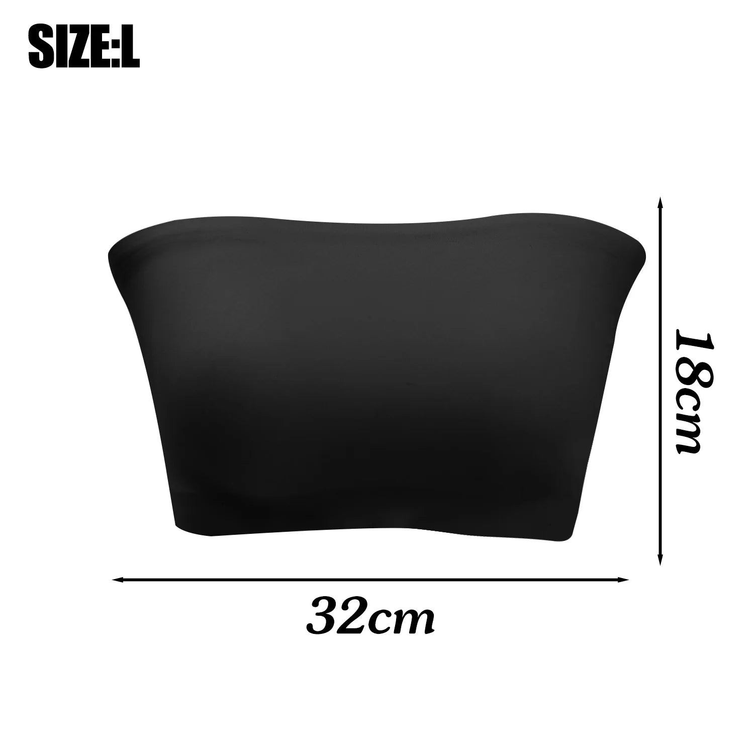 2025 Fashion Women Tube Tops Strapless Bra Black Skin Chest Wrap Bandeau Unlined Seamless Breathable Comfortable Underwear Tops