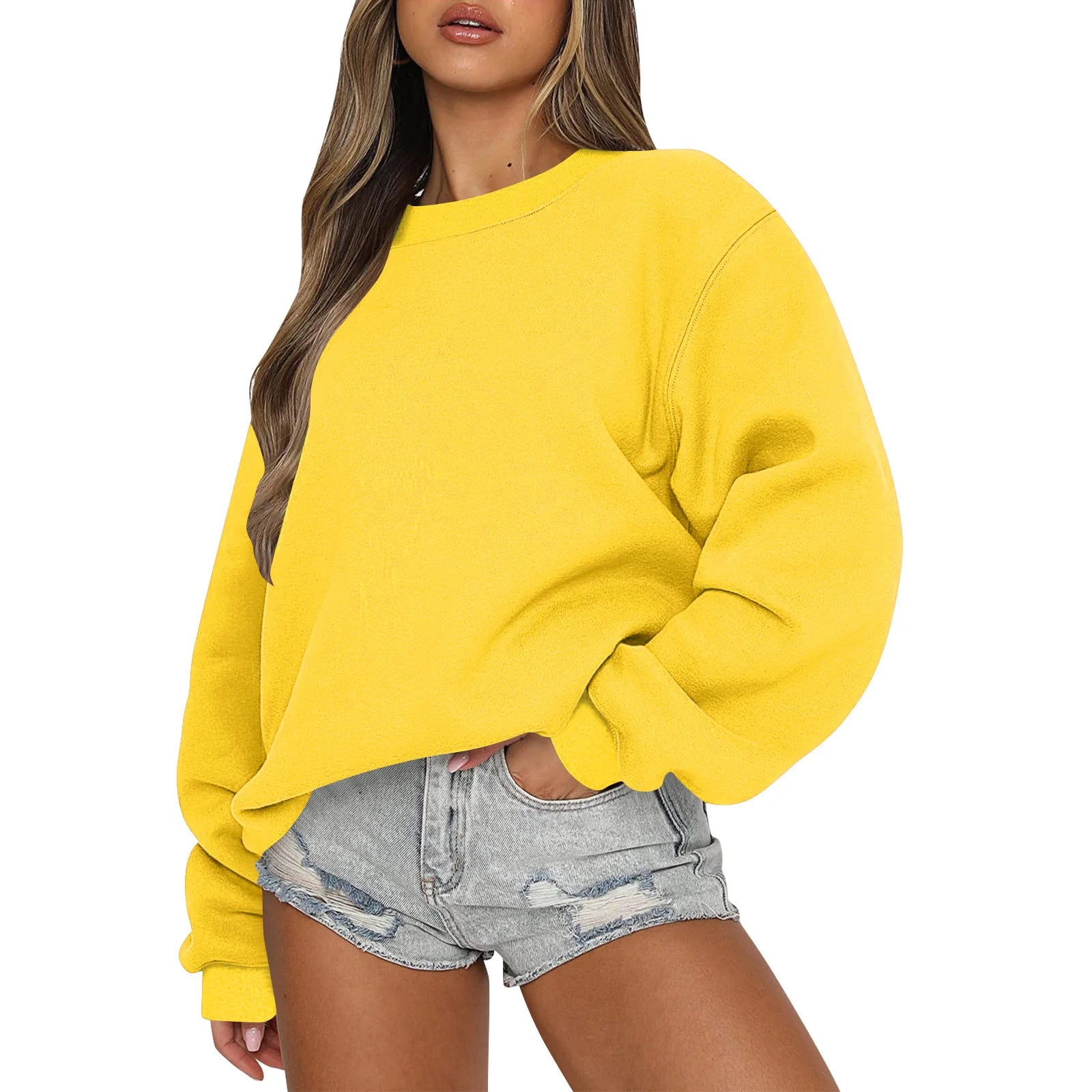 Womens Sweatshirts Oversized Crewneck Y2K Hoodies Fall Fashion 2025 Teen Girls Clothes Cute Winter Pullover Sweater