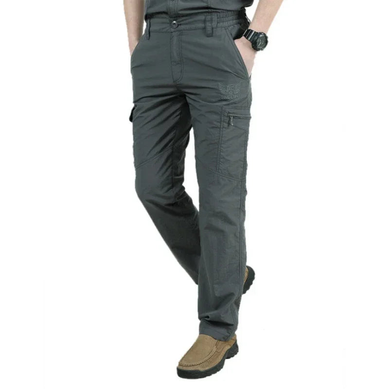 Men's Urban Lightweight Tactical Cargo Pant Summer Breathable Army Military Long Trousers Male Waterproof Quick Dry Casual Pants