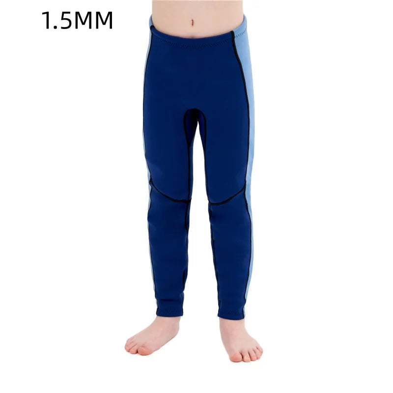Kids Neoprene Diving Surfing Suit Split Long Sleeve Wetsuit Girls Thick Swimsuit Boys Rash Guards Swimwear Keep Warm Clothes