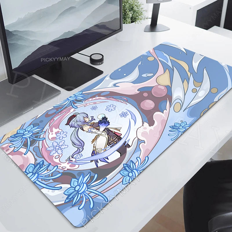 Genshin Impact Mouse Pad Yae MikoGamer Mousepads Gaming Mousepad Keyboard Mat Large  Mouse Pads Big Computer Desk Mats Anime