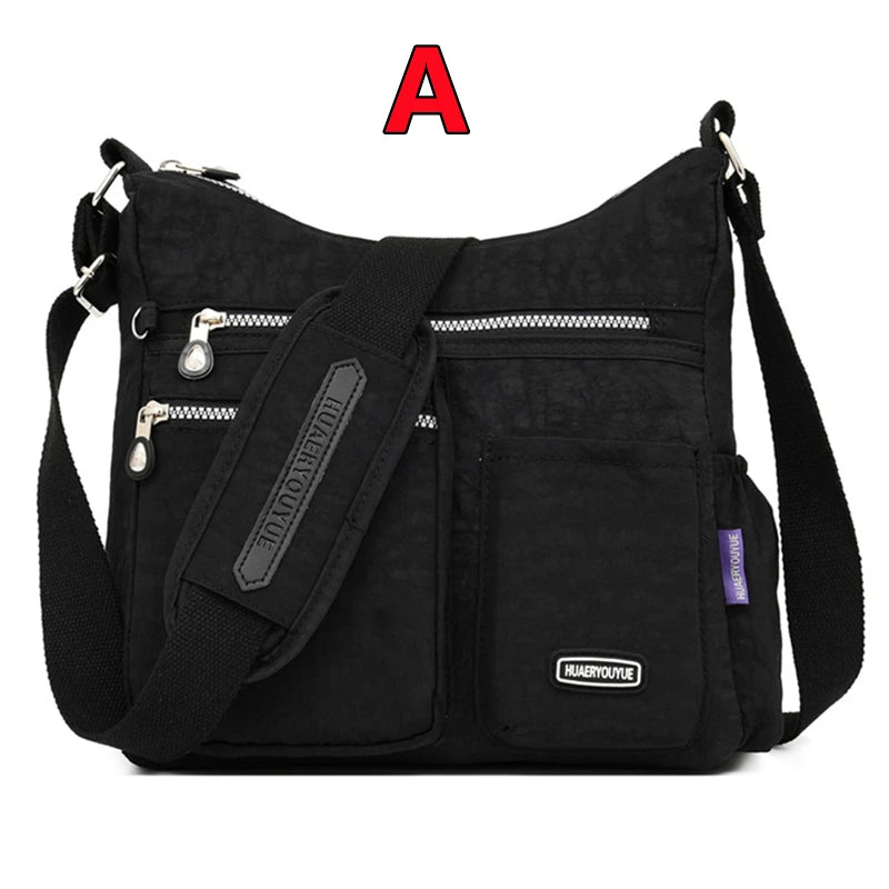 Women Crossbody Bag Nylon Waterproof Versatile Handbag Female Simple Shoulder Bag Travel Large Capacity Messenger Bag Purse Bags
